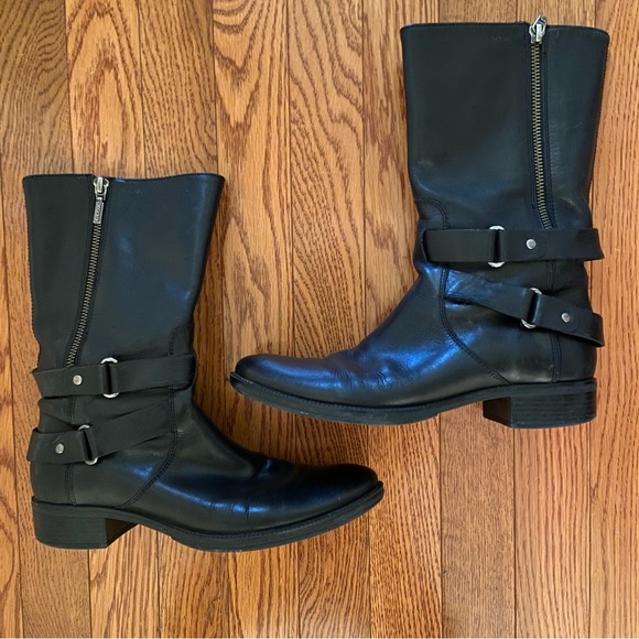 Geox Respira Mendi Mid-Calf Leather Riding Boots - Picture 12 of 14